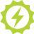 gear with lightening bolt