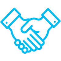 handshake between two people