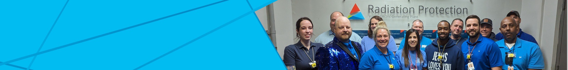Southern Nuclear’s Radiation Protection team poses for a group photo, highlighting employee camaraderie and workplace culture.