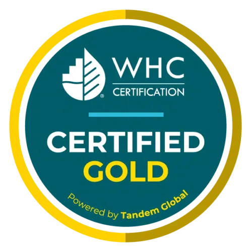 Wildlife Habitat Council Certification badge reading “Certified Gold, Powered by Tandem Global,” honoring conservation leadership.